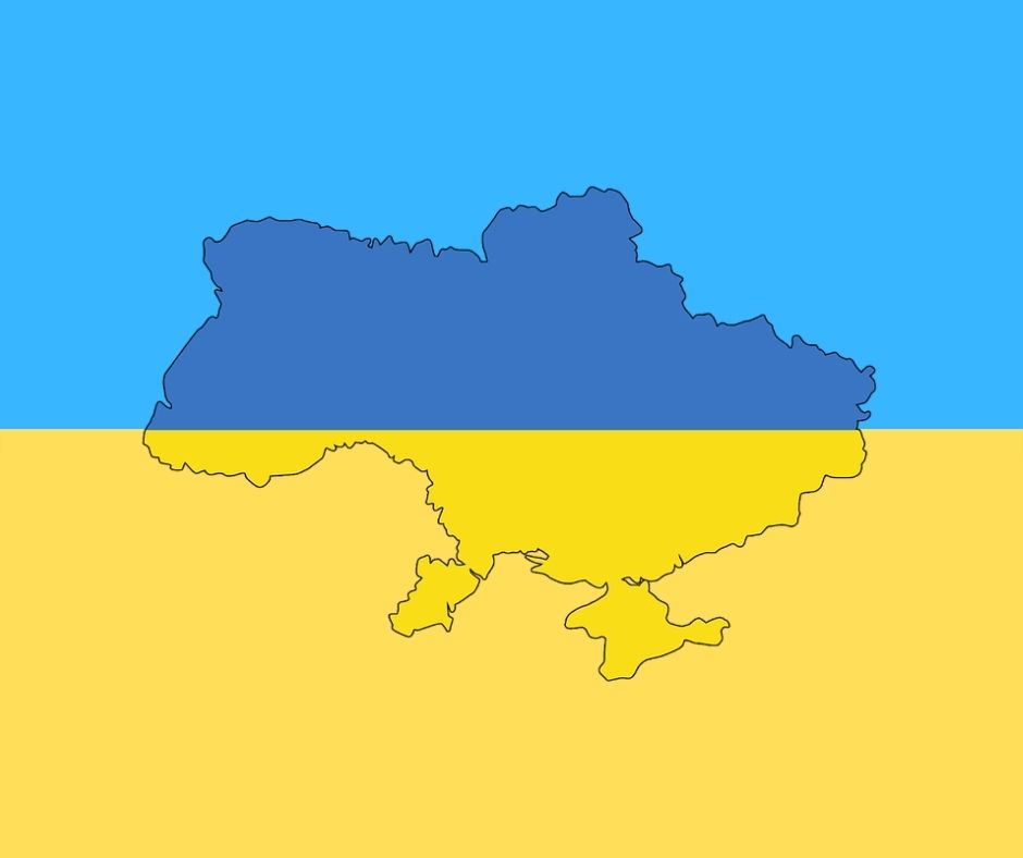 niebiesko-żółta flaga Ukrainy