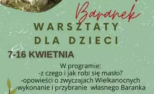 Zdjęcie do Maślany Baranek- warsztaty dla dzieci